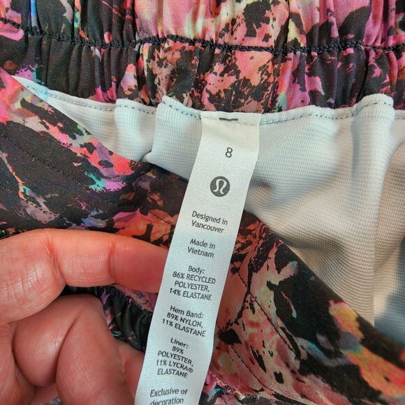 lululemon athletica black print Athletic Shorts - Picture 7 of 13